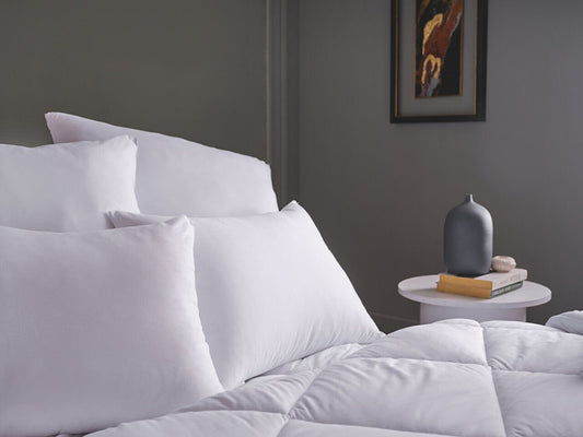 Kopfkissen White Line Microfiber