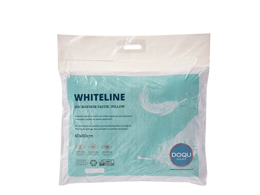 Kopfkissen White Line Microfiber